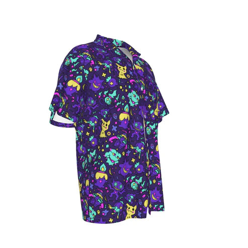 Ghost (Purple) Button Shirt