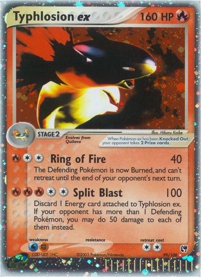 Typhlosion ex - EX Sandstorm 99 (Foil) - Lightly Played
