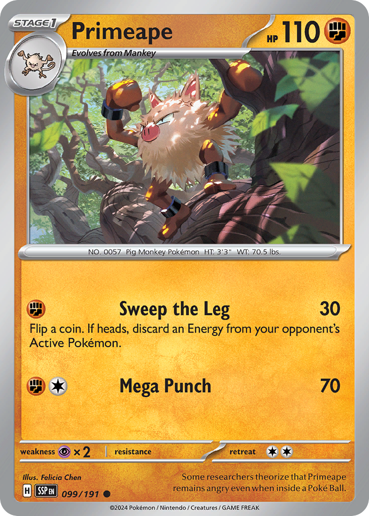 Primeape - Surging Sparks 099/191 - Near Mint
