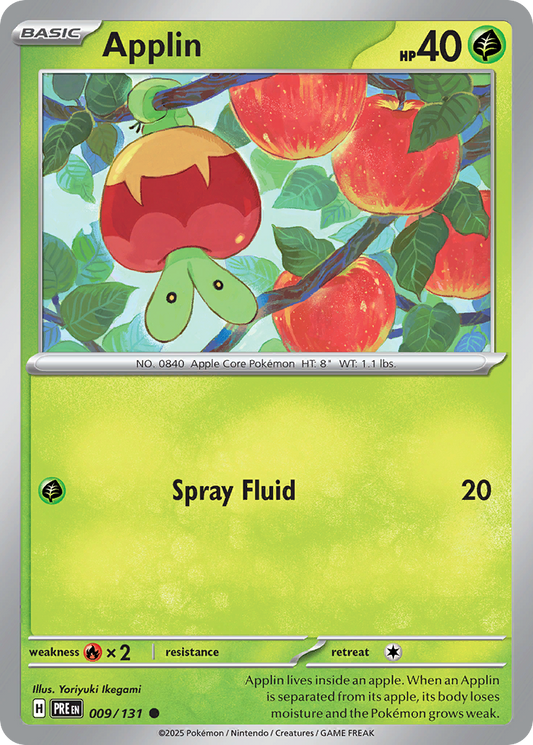 Applin (Master Ball Pattern) - Prismatic Evolutions 009/131  (Foil) - Near Mint