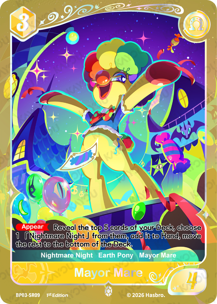 Mayor Mare BP03-SR09 Nightmare Night trading card