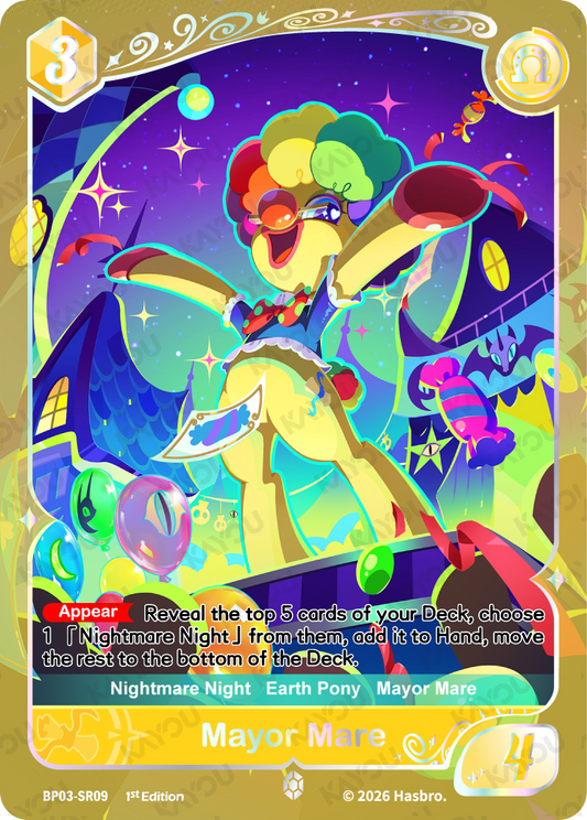 Mayor Mare BP03-SR09 Nightmare Night trading card