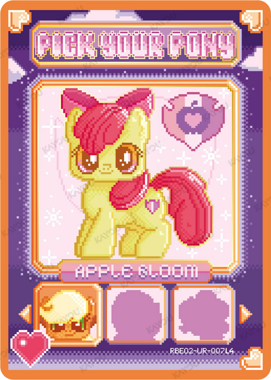 Apple Bloom RBE02-UR-007L4 Fun Moments Series 3 trading card