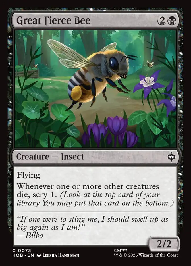 Great Fierce Bee - The Hobbit 73
