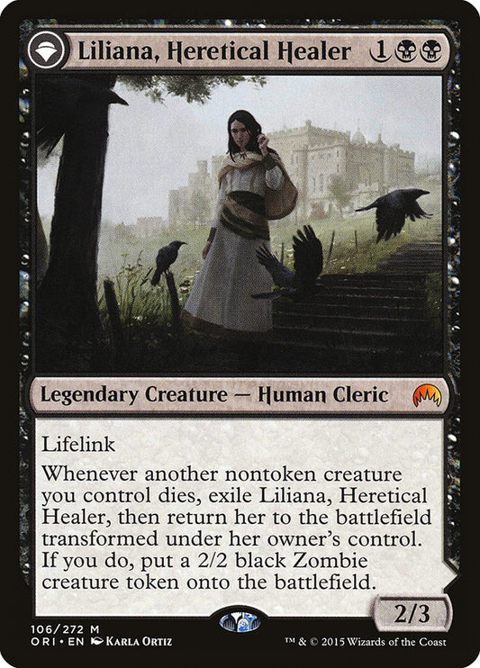 Liliana, Heretical Healer // Liliana, Defiant Necromancer - ORI 106