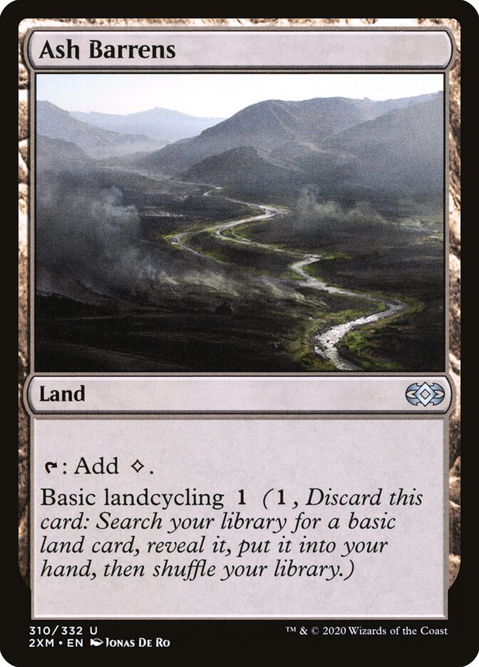Ash Barrens - Double Masters 310 (Foil)