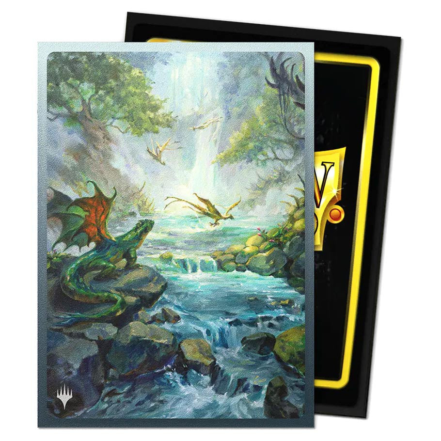 Deck Protector: Art: Dual Matte: Magic the Gathering: Landfall Series: Misty Rainforest (100)