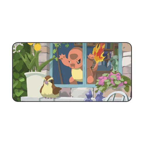 Charmander Looking through the Window Playmat