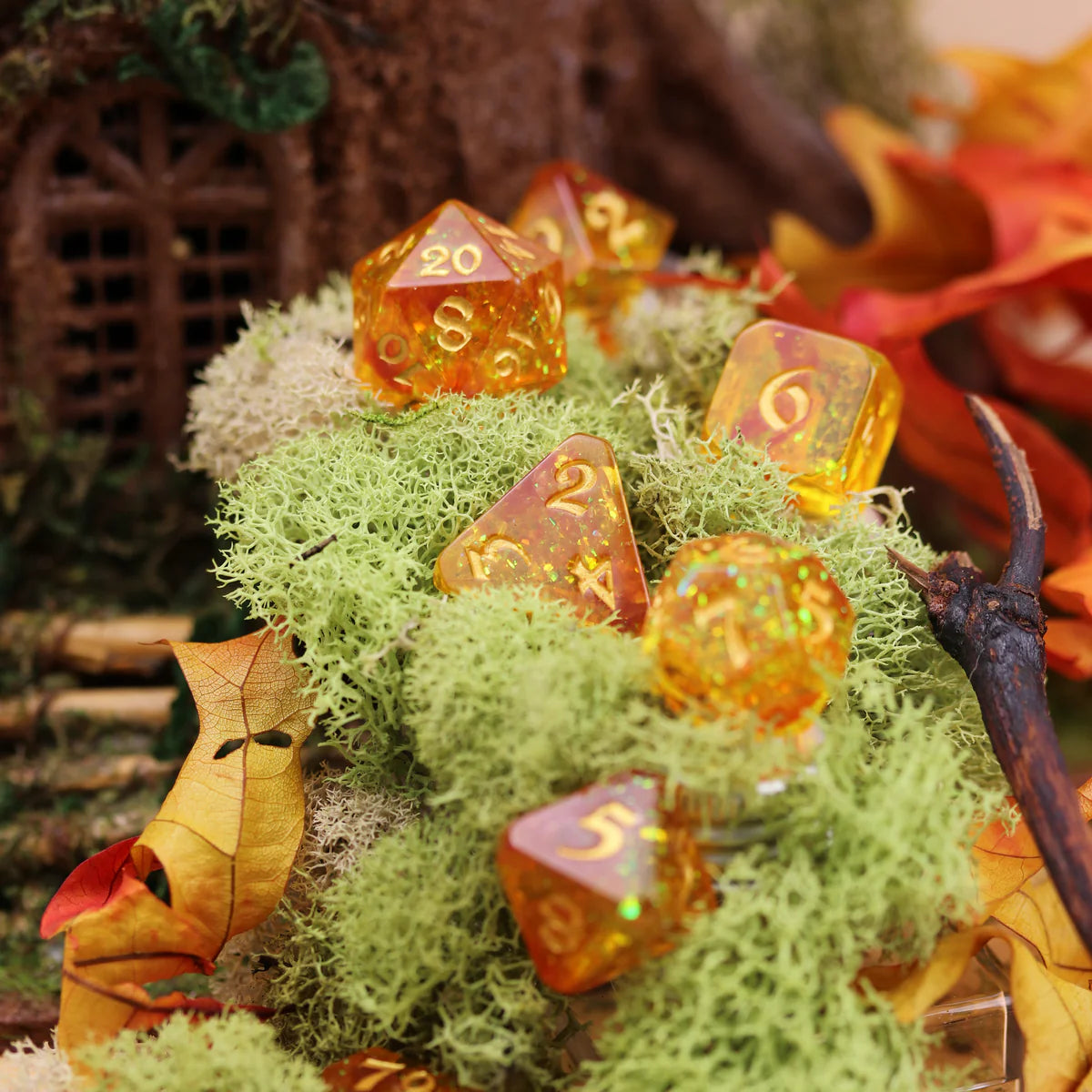 7pc RPG Set - Autumn Court - Die Hard Dice