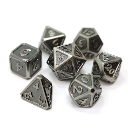 7pc RPG Set - Mythica Battleworn Silver