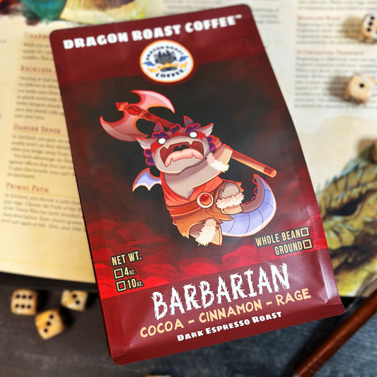 Dragon Roast Coffee - Barbarian Roast (10oz Whole Bean)