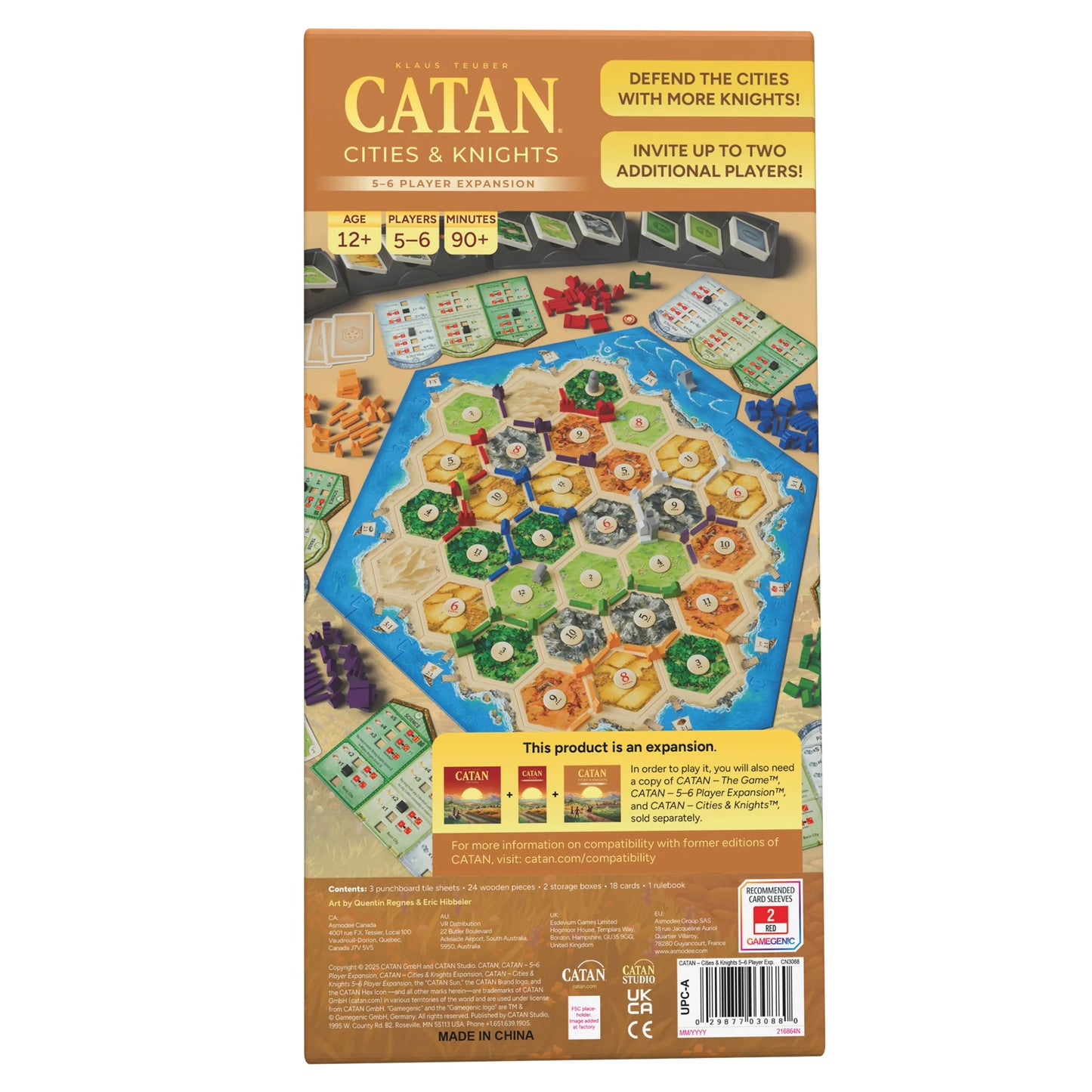 Catan Extension: Cities and Knights 5-6 Player