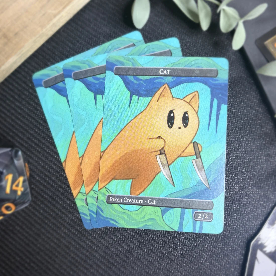 Caverns & Calicos Manacat Tokens & Proxies - Rabbit & Cat Token Set
