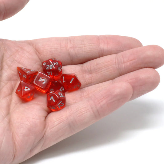 Critlings 7pc Mini RPG Set - Bright Blaze - Die Hard Dice