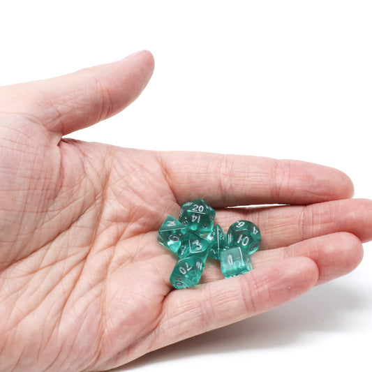 Critlings 7pc Mini RPG Set - Minty Breeze - Die Hard Dice