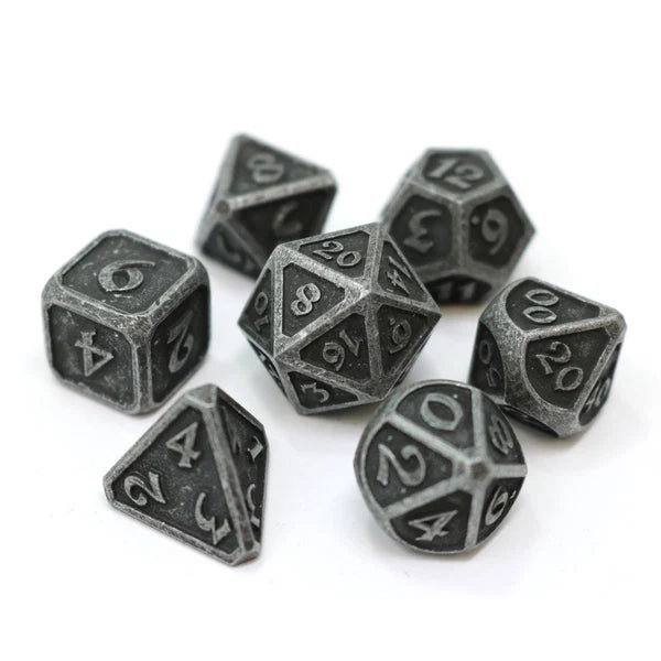 7pc RPG Set- Mythica Dark Iron - Die Hard Dice