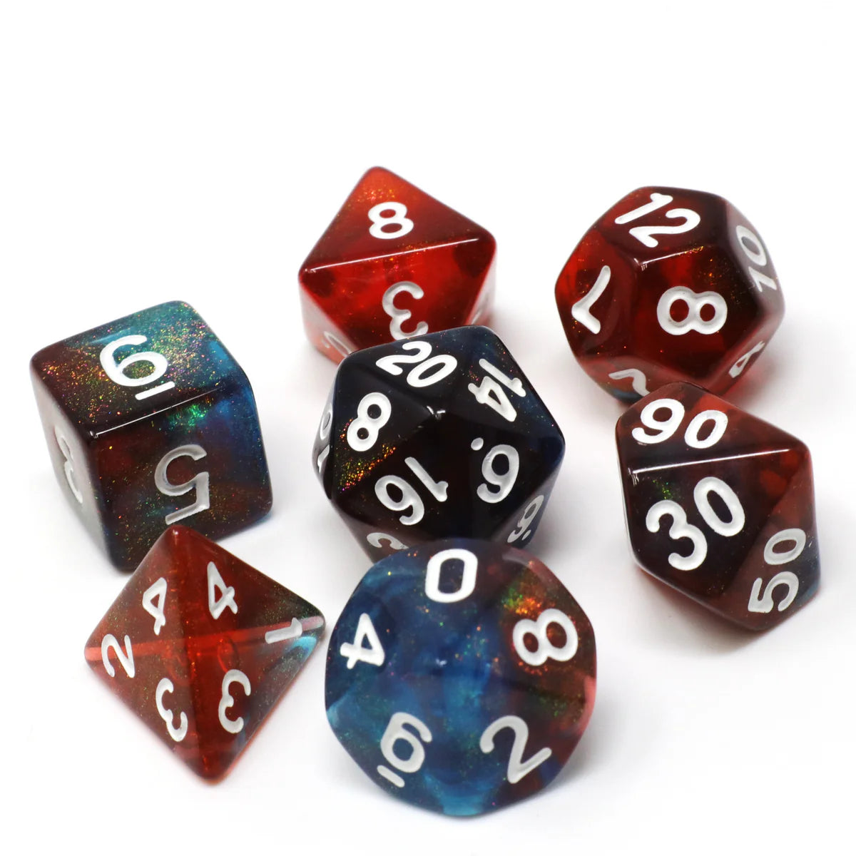 7pc RPG Set - Dragon Scale - Die Hard Dice
