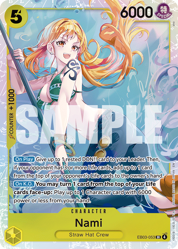 Nami (053) - Extra Booster: One Piece Heroine's Edition EB03-053  (Foil) - Near Mint