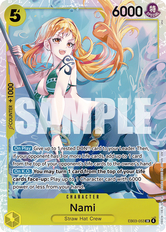 Nami (053) - Extra Booster: One Piece Heroine's Edition EB03-053  (Foil) - Near Mint