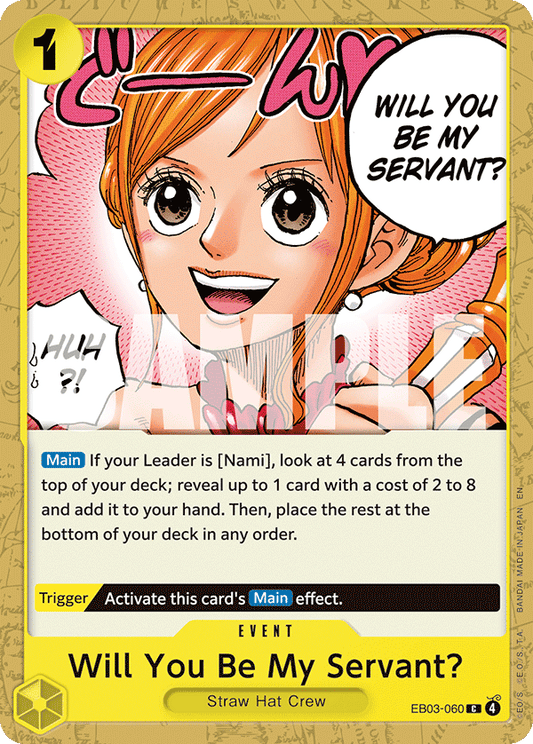 Will You Be My Servant? - Extra Booster: One Piece Heroine's Edition EB03-060  - Near Mint