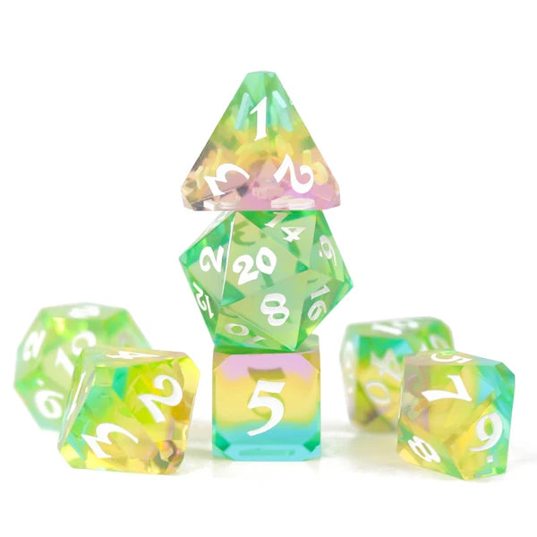7pc RPG- Resin Dice - Ethereal Skies: Die Hard Dice