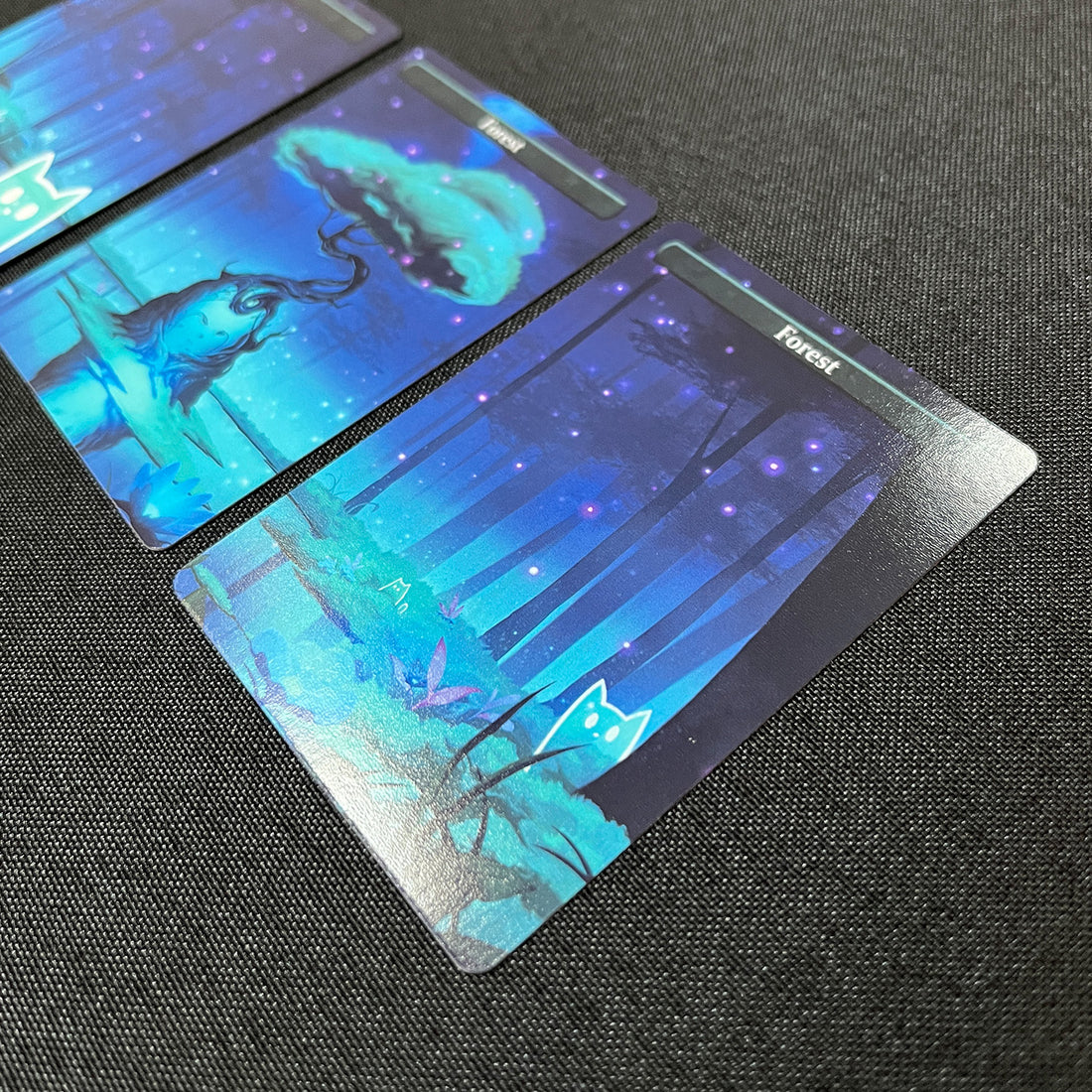 Caverns & Calicos Manacat Tokens & Proxies - Forest Set