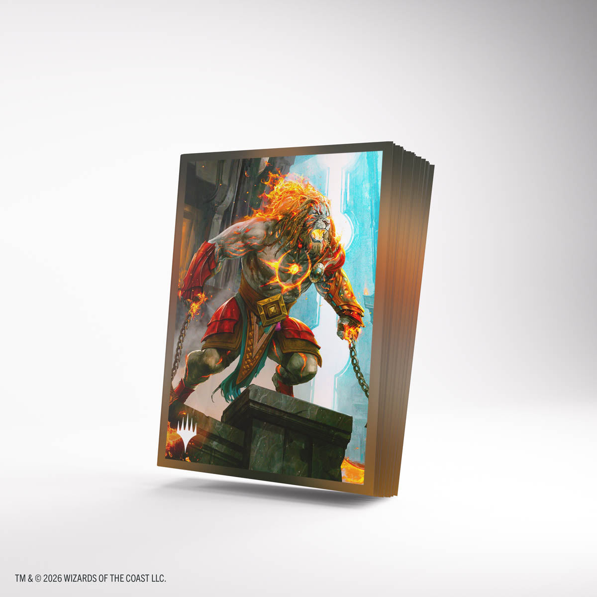 GameGenic - Magic: The Gathering | Reality Fracture Premium Art Sleeves - Ajani, Path of Vengeance