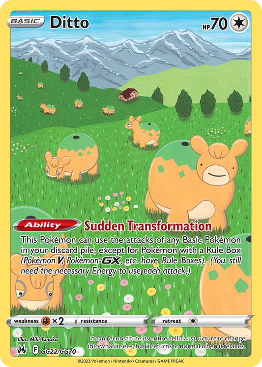 Ditto - Crown Zenith: Galarian Gallery GG22/GG70 (Foil) - Near Mint