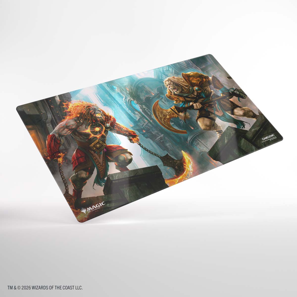 GameGenic Magic: The Gathering - Reality Fracture SHINY PLAYMAT - Ajani, Path of Vengeance/Ajani, Counter Attack Leader