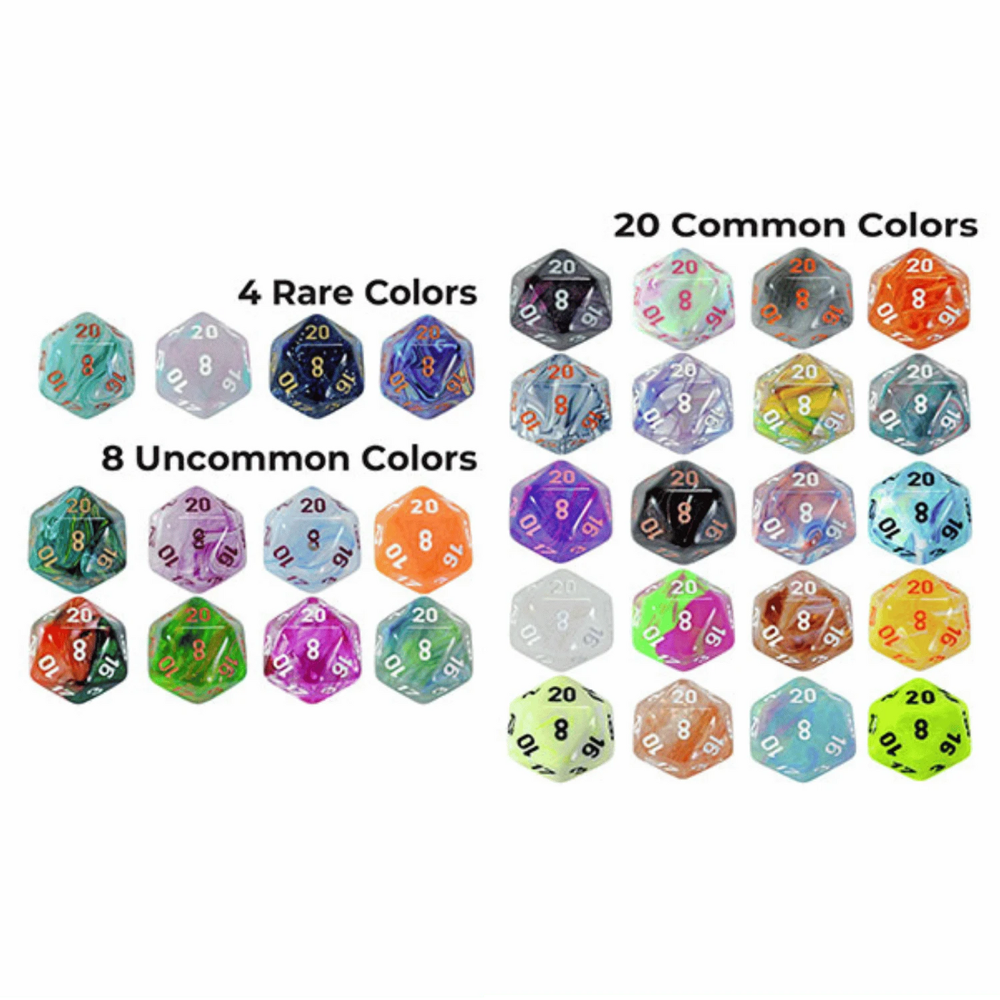 Chessex Dice: Hidden Wonders - Assorted 7-Die Polyhedral Set