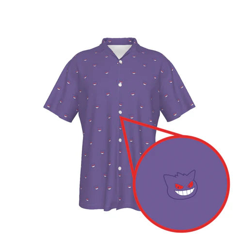 Gengar Simple Button Shirt