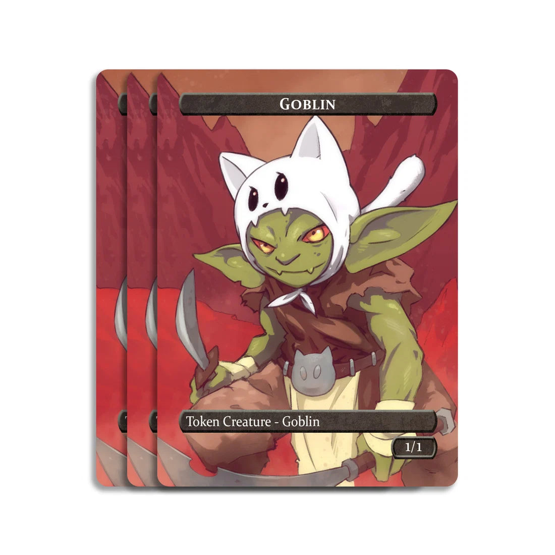 Caverns & Calicos Manacat Tokens & Proxies - Gold & Goblin Token Set