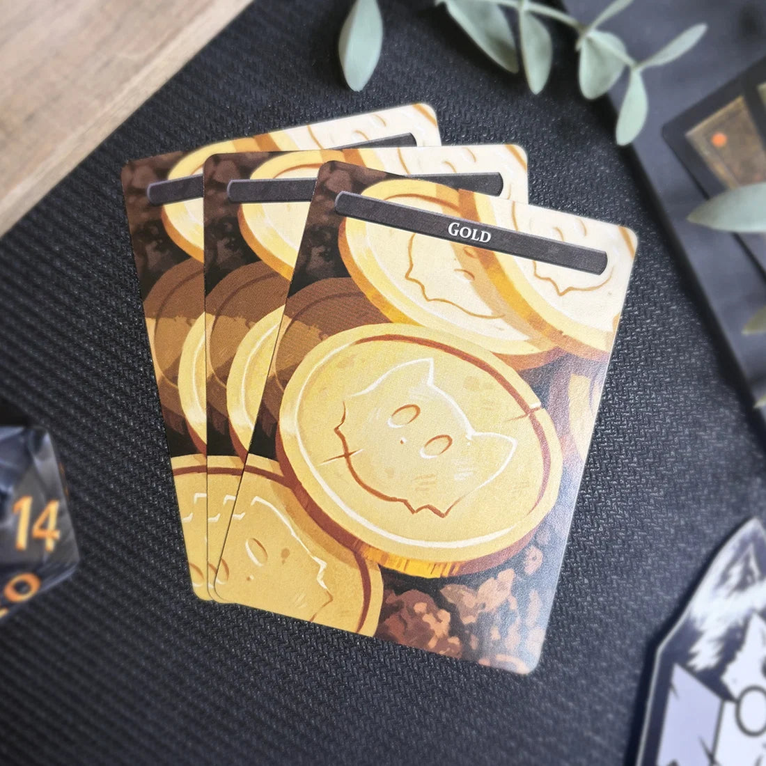 Caverns & Calicos Manacat Tokens & Proxies - Gold & Goblin Token Set