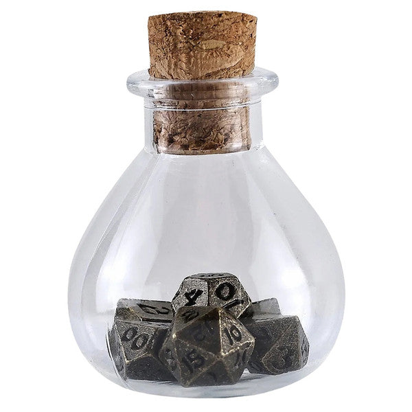 7-Set Unseelie (Potion Bottle) Mini Metal Dice Set