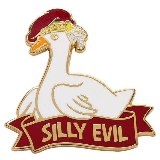 Enamel Pin: Alternative Alignments: Silly Evil Goose