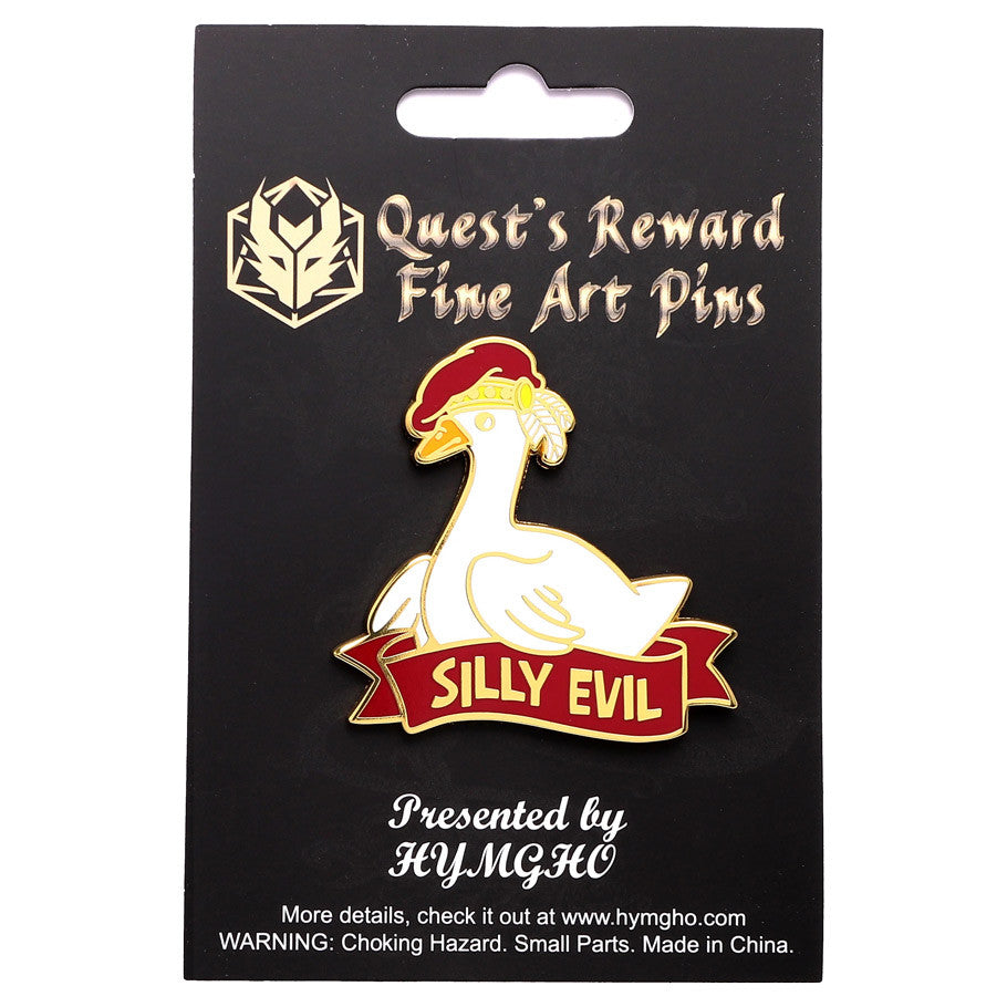 Enamel Pin: Alternative Alignments: Silly Evil Goose