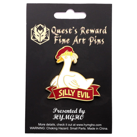 Enamel Pin: Alternative Alignments: Silly Evil Goose