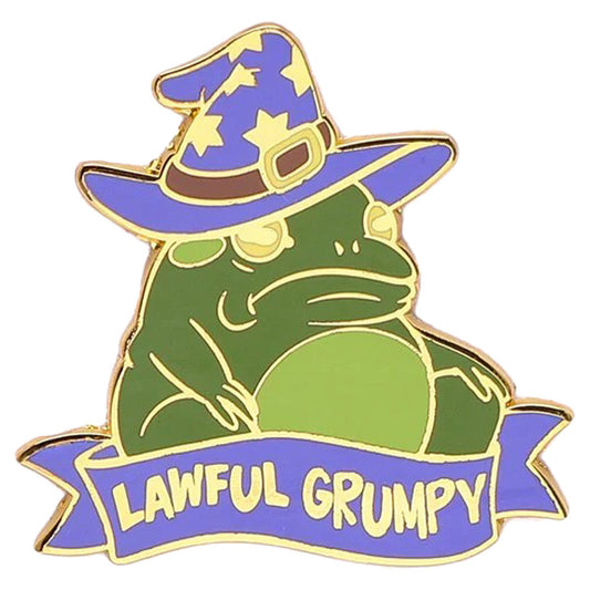 Enamel Pin: Alternative Alignments: Lawful Grumpy Toad