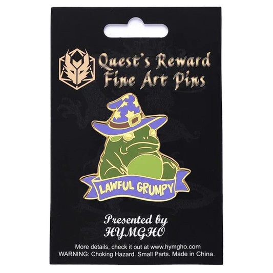 Enamel Pin: Alternative Alignments: Lawful Grumpy Toad