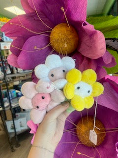 Handsewn Flower Man Plushie