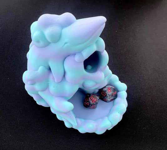 Rainbow Cloud Whale Dice Tower (Printlings)