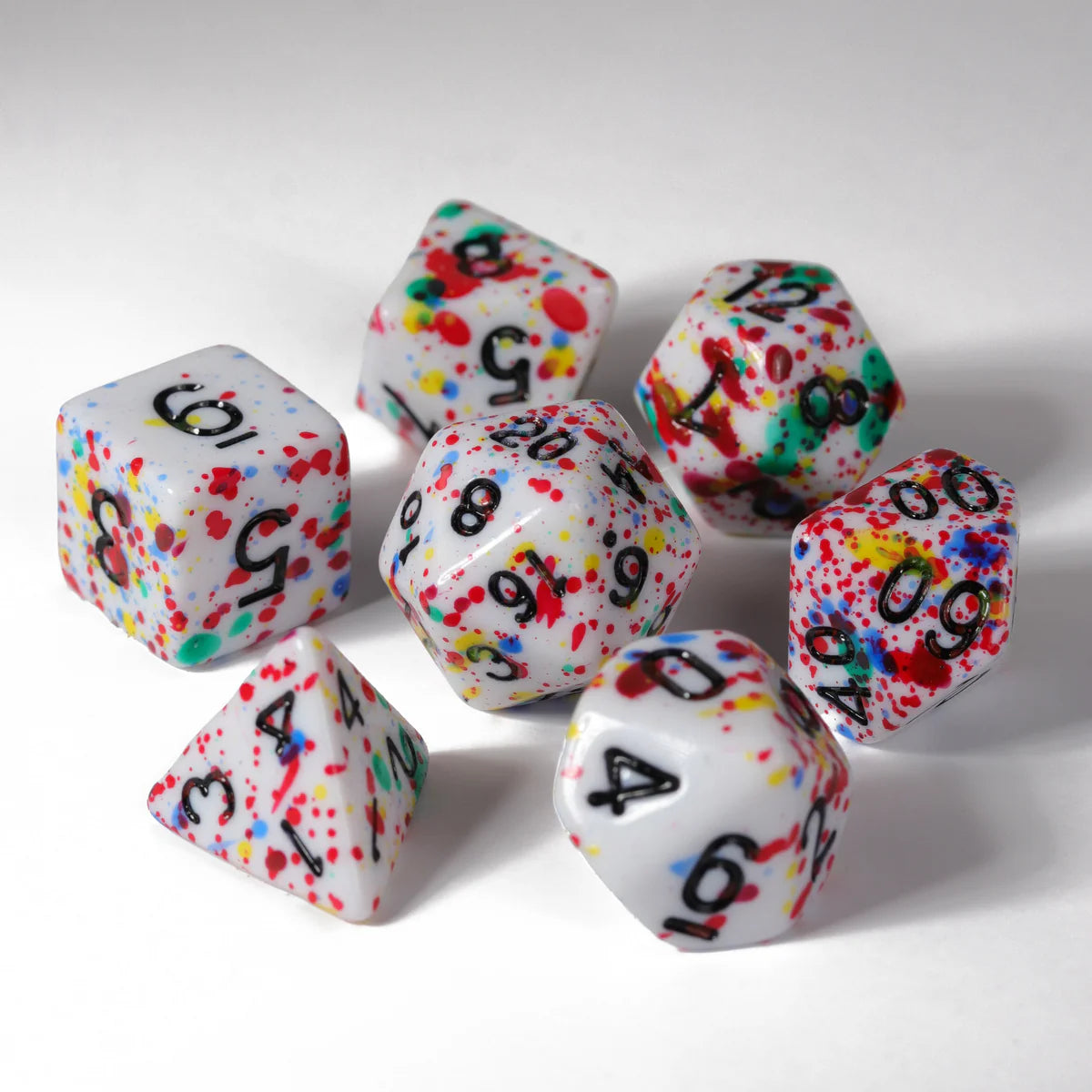 7pc RPG Set - Color Spray - Rainbow - Die Hard Dice