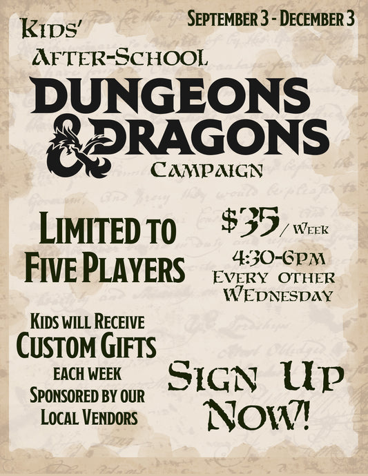 Kids' After-School D&D Campaign