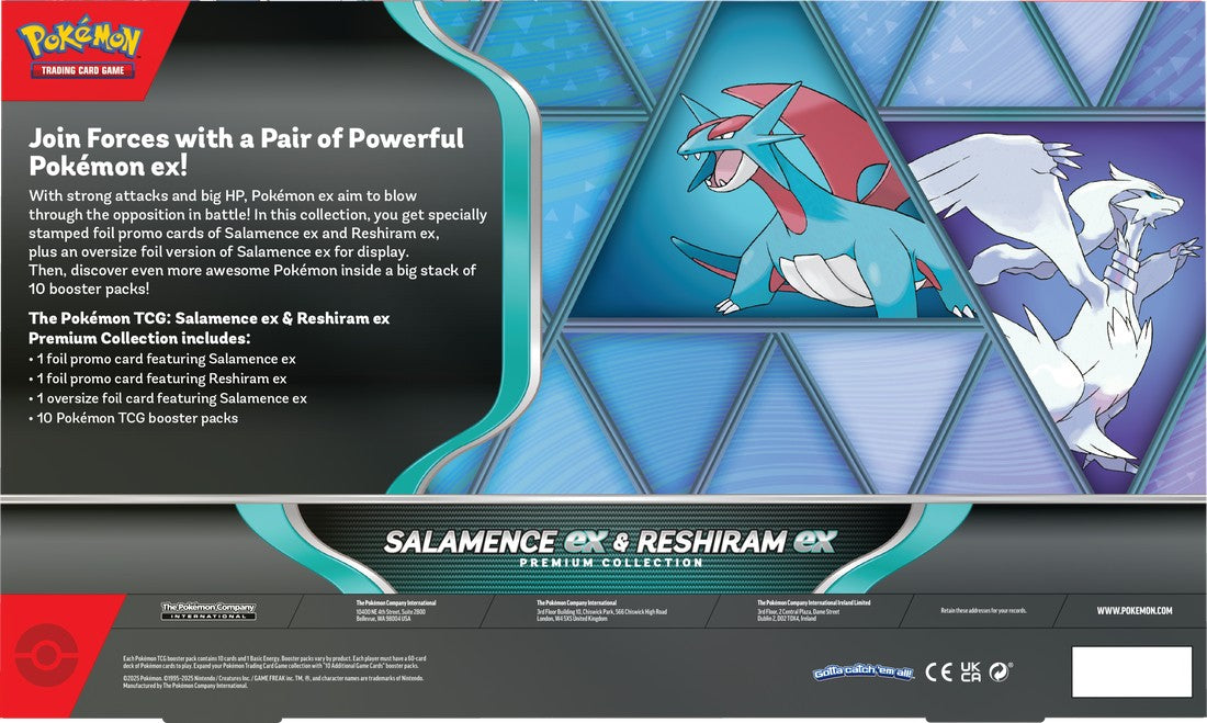 Pokémon: Scarlet & Violet - Salamence EX & Reshiram EX Premium Collection Box