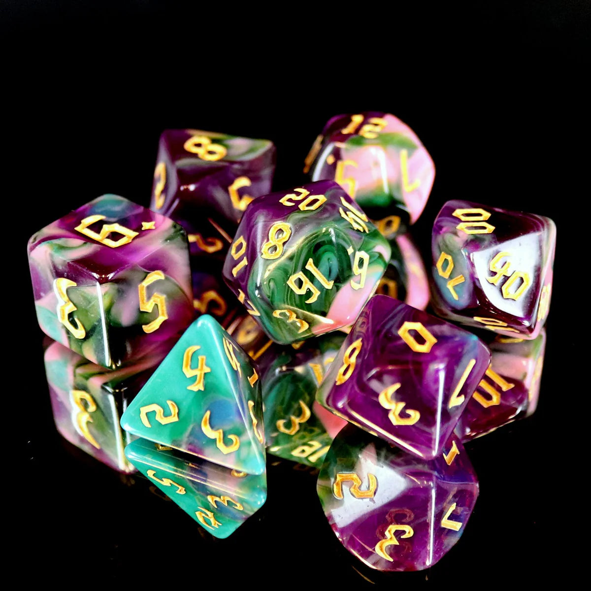 7pc RPG Set - Night Elves - Die Hard Dice