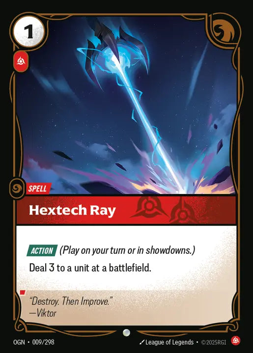 Hextech Ray - Origins 009/298  (Foil)