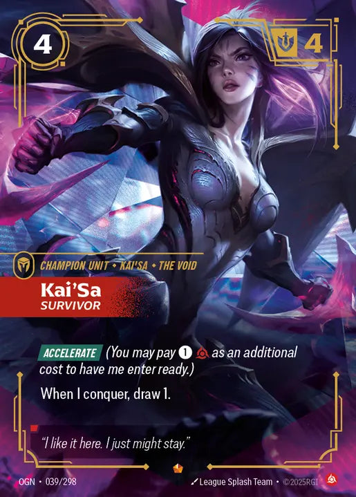 Kai'Sa - Survivor - Origins 039/298  (Foil)