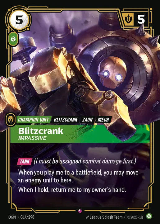 Blitzcrank - Impassive - Origins 067/298  (Foil)