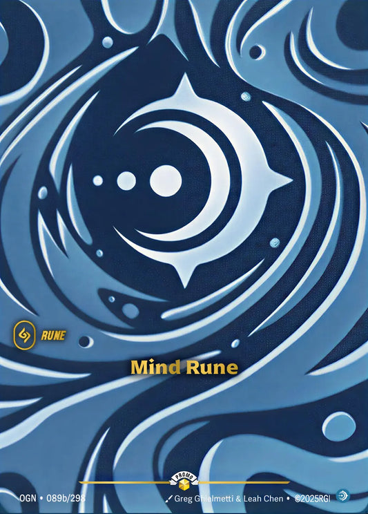 Mind Rune - Riftbound Organized Play Promotional Cards 089b/298 (Foil)
