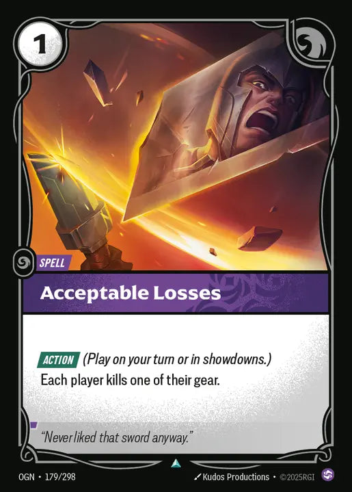 Acceptable Losses - Origins 179/298 (Foil)
